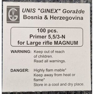 Nalli Ginex Large Rifle Magnum 100kpl