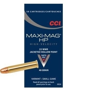 CCI 22 WMR Maxi-Mag JHP 40 GR