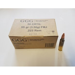 GGG-Nato 223 Rem 3,56 g FMJ 1200 kpl